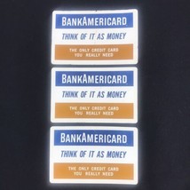 Vintage 1960s Americans Credit Card Playing Cards Financial Services Collectible - £5.40 GBP