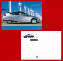 2002 HONDA INSIGHT VINTAGE FACTORY FARBE POSTKARTE – USA – TOLLE ORIGINA... - £5.08 GBP