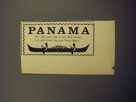 1957 Panama Tourism Ad - It&#39;s 1,000 years ago on San Blas Islands - £13.82 GBP