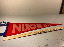 Vintage 1968 Richard Nixon Pennant - £15.01 GBP