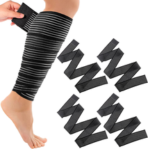 Elastic Calf Compression Bandage Leg Compression Sleeve for Men and Women, Compr - £17.03 GBP