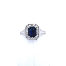 Natural Sapphire Diamond Ring 6.25 14k W Gold 1.82 TCW Certified $4,950 216683 - £1,539.60 GBP