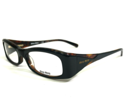 Miu Eyeglasses Frames VMU10F 7VO-1O1 Brown Tortoise Rectangular 50-16-130 - £109.78 GBP