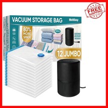12-Pack Space Saver Vacuum Bags with Electric Pump - Perfect for Organiz... - $1,167.47 MXN