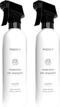 Begley&#39;s Waterless Pet Shampoo 2Pk 16oz Lavender Plant Derived Essential Oil Inf - £16.46 GBP