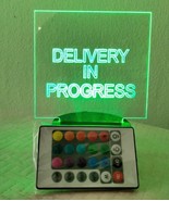 Delivery in Progress LED sign RGB for any job engraving delivery restaurant - $26.68