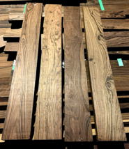 4 Beautiful Pieces Kiln Dried S2S Bocote Lumber Wood ~24&quot; X 3&quot; X 3/4&quot; - £50.17 GBP