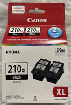 Canon 210XL Black PG-210XL Twin Pack 2973B020 2 x 2973B001 Sealed Retail Box(es) - £43.08 GBP