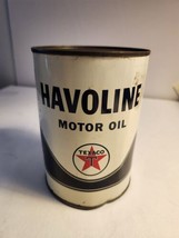 Vintage Havoline Motor Oil Can FULL. - $19.00