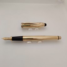 Cross Townsend Gold filled Fountain Pen With 18kt gold nib Medium point - $401.96