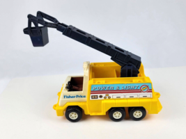 Vintage 1983 Fisher Price Power &amp; Light Truck #339 11&quot; Utility Truck MINT Cond - £21.79 GBP