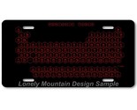 Periodic Table Inspired Art on Black FLAT Aluminum Novelty Car License T... - $17.99