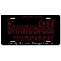 Periodic Table Inspired Art on Black FLAT Aluminum Novelty Car License T... - £14.32 GBP