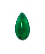 Emerald Pear Cabochon – Natural Loose Gemstone – Green Crystal for Ring ... - $786.30 MXN