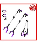 Registered 32-Inch Reacher Grabber Tool with Strong Magnetic Grip - Purple - $513.77 MXN