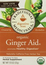Traditional Medicinals Organic Ginger Aid Tea, 16 Tea Bags - £9.37 GBP