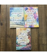 (3) CROWN JEWELZ Bible Verse Lined Journal Notebook Christian Faith Reli... - $225.69 MXN