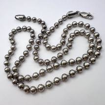 Vintage Sterling Silver 925 Men&#39;s Women&#39;s Jewelry Necklace Chain Balls 2... - £162.95 GBP