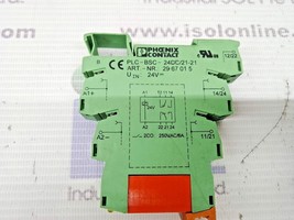 Phoenix Contact RTE24024 Power Relay PLC-BSC-24DC/21-21 Solid-State Rela... - $48.11