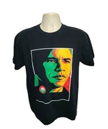 Barack Obama 1st African American President Adult Medium Black TShirt - $22.28