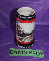 Anheuser Busch Budweiser A Perfect Christmas 1992 Beer Stein Drinkware C... - $27.25 CAD