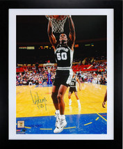 David Robinson signed San Antonio Spurs 16x20 Photo Custom Framing- JSA Authenti - £184.94 GBP