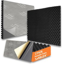 Two 48-By-24-By-1-Inch Large Eekiya Soundproof Wall Panels With Self-Adh... - $39.99
