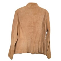 Neiman Marcus exclusive Jacket ten Suede Leather cutout Lace Sz 12 - £54.71 GBP