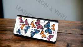 Women&#39;s Trifold Wallet - Butterflies Colors Design - £19.71 GBP
