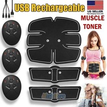 Rechargeable Electric Muscle Toner Machine Abs Toning Belt Simulation Fa... - £28.76 GBP