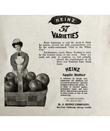 1906 Heinz 57 Apple Butter Advertisement Pittsburgh Ephemera 8 x 5.5&quot; - €17,23 EUR