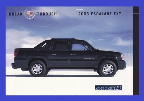 2003 CADILLAC ESCALADE EXT VINTAGE COLOR POSTCARD - USA - EXCELLENT ORIG... - $6.34
