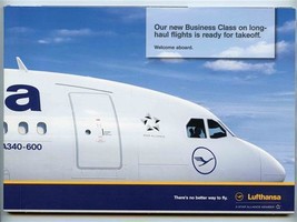 Lufthansa German Airline Business Class Booklet with Private Bed Slider - $27.72