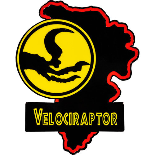 Jurassic Park Map Enamel Pin - Velociraptor - $18.46
