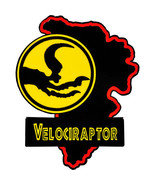 Jurassic Park Map Enamel Pin - Velociraptor - £14.79 GBP