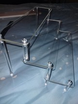 Acrylic Display Risers Clear Shelf 3-Tier Cupcake Display Stand 12L x 3W... - $18.71