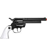 Gonher Cap Gun BLACK with White Grips 12-shot cap gun Made in Spain - $25.84