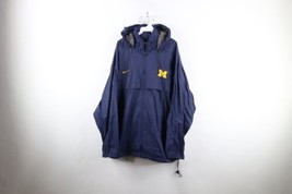 Vintage Nike Mens 2XL Team Issued University of Michigan Football Rain Jacket - £79.09 GBP