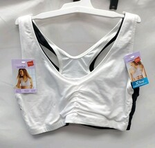 Hanes Women's Large Bralette 2-Pack X-Temp ComfortFlex Fit Cooling Comfort Light image 2