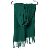 Anyyou Scarf 100% Polyester Fiber Green Grass Fringe Cashmere Soft and Fluffy - £18.47 GBP