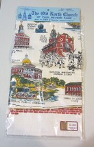Historic Boston  Linen Tea Towel RARE Paul Revere  - NEW - $57.00