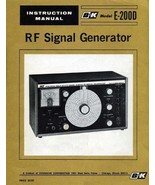 B&amp;K E200D Signal Generator Instruction Manual _ PDF_Ebook on CD - £13.92 GBP