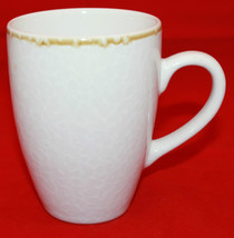 Dansk Bianco Pearl White Coffee Tea Mug Cup Yellowish Trim Discontinued ... - £18.76 GBP