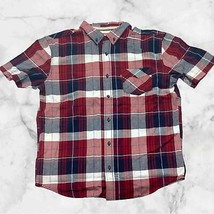 Men&#39;s Levi&#39;s Red | Navy | White Plaid Button Down S/S Shirt NWT - £38.53 GBP
