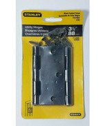 Stanley Utility Door Hinges 3 1/2&quot; 88mm 71-0680 CD808 Black Coated Finis... - £7.45 GBP