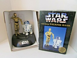 Collectible Star Wars Talking Animated Electronic Bank 1977 C3PO &amp; R2D2 Lot D - £33.44 GBP