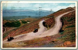 Serpentina Sentiero Pike&#39;s Peak Auto Autostrada Colorado Co 1924 Wb Cartolina G8 - £3.20 GBP