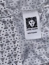 Anne Klein 2 Queen Pillowcases White Black Dots Lines Abstract 20x30 - £12.52 GBP