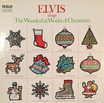Elvis Presley - Elvis Sings The Wonderful World Of Christmas (LP, Album, Ora) (V - £8.60 GBP