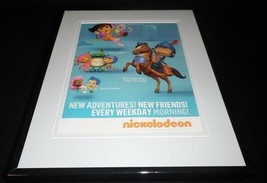 Nickelodeon 2010 Framed 11x14 ORIGINAL Vintage Advertisement Bubble Guppies Dora - £27.68 GBP